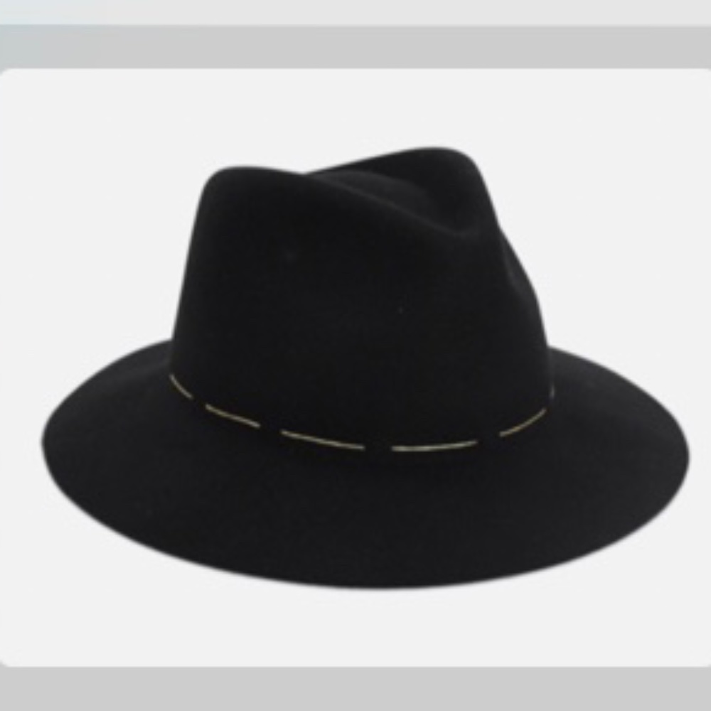 Women's Morgan & Taylor Taelyn 100% Australian Wool Felt Fedora Hat Black NEW